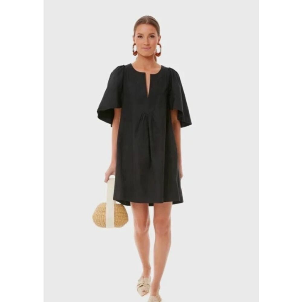 Tuckernuck Pomander Place Dress Small Finley Mini Black Feminine Summer Comfort